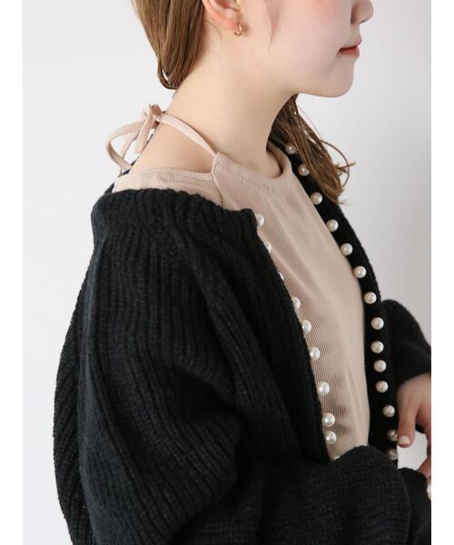 ehka sopo(エヘカソポ)の「バックリボンカットソー(Tシャツ/カットソー・レディース・ベージュ/キナリ/グレー・F)」の5枚目の写真