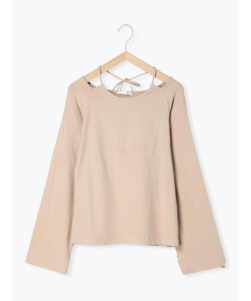 ehka sopo(エヘカソポ)の「バックリボンカットソー(Tシャツ/カットソー・レディース・ベージュ/キナリ/グレー・F)」の14枚目の写真