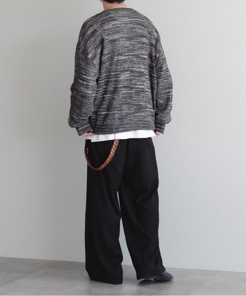epnok(エプノック)の「メランジメッシュルーズニット(ニット/セーター・メンズ・ブラック/ブルー・LARGE/MEDIUM/SMALL)」の8枚目の写真