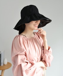 sakishimatokyo（サキシマトーキョー）の「【UVカット】つば広 コード付きハット/帽子（ハット）」