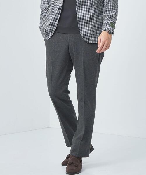 green label relaxing(グリーンレーベルリラクシング)の「ツイルジャージ スタンダード イージー スラックス -ウォッシャブル・ストレッチ・吸水速乾-(スラックス・メンズ・ダークグレー/ネイビー・XS/S/L/XL/M)」の2枚目の写真