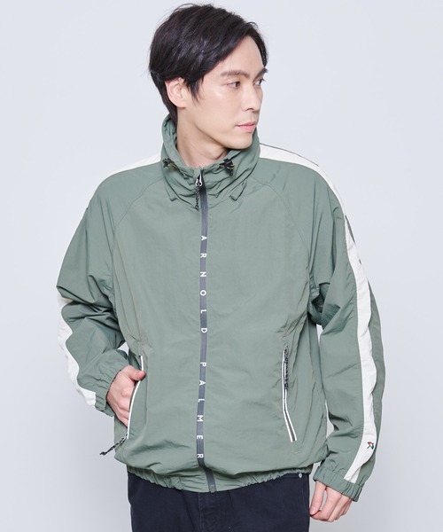 Arnold Palmer（アーノルドパーマー）の「ナイロンタスラン トラックジャケット（ジャージ・メンズ・カーキ/ブラック・L/M/LL）」の15枚目の写真