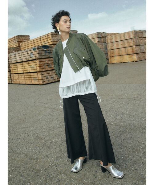 UN3D.（アンスリード）の「MESH LAYERED N/S TOP / メッシュ
