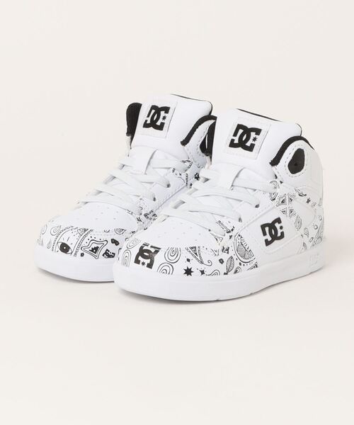DC SHOES（ディーシーシューズ）の「DC SHOES ディーシーシューズ PURE HIGH-TOP SE UL SN ベビースニーカー ハイカット(トドラーピュアハイトップSEULSN) DT241603（スニーカー・キッズ・ホワイト系その他/ホワイト・14.0cm/13.0cm/15.0cm/16.0cm）」の2枚目の写真