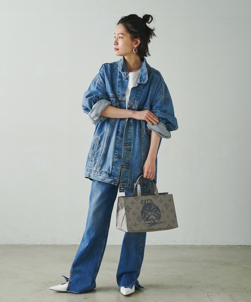 russet（ラシット）の「【Cat's ISSUE × russet】横長トートバッグ (CE