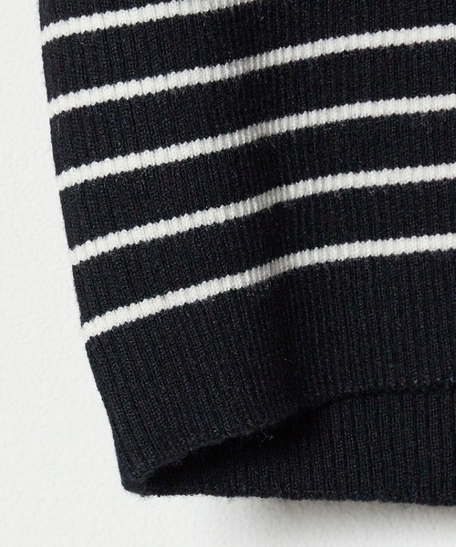 Hi Yeboo♡ Christmas Wool Check Ops ♡新品 セール】△Border Knit Polo / ボーダーニットポロ（ポロシャツ