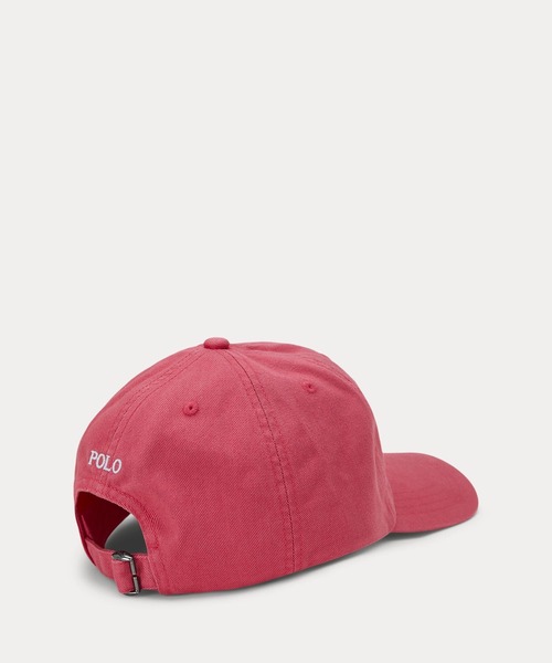 POLO RALPH LAUREN CHILDRENSWEAR（ポロ ラルフ ローレン チルドレンズウェア）の「コットン チノ ボール キャップ（キャップ・キッズ・レッド・ONE）」の3枚目の写真