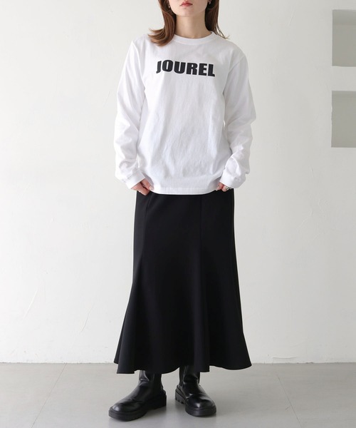 HER CLOSET（ハークローゼット）の「【shemoshelly】WEB限定JOURELロゴロンT（Tシャツ/カットソー・レディース・ブラック/オフホワイト・S/M）」の13枚目の写真