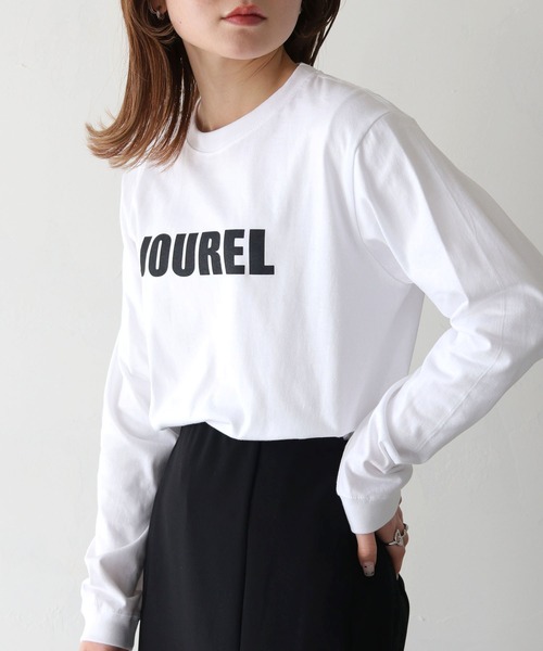 HER CLOSET（ハークローゼット）の「【shemoshelly】WEB限定JOURELロゴロンT（Tシャツ/カットソー・レディース・ブラック/オフホワイト・S/M）」の11枚目の写真