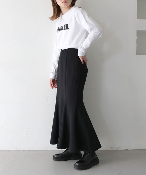 HER CLOSET（ハークローゼット）の「【shemoshelly】WEB限定JOURELロゴロンT（Tシャツ/カットソー・レディース・ブラック/オフホワイト・S/M）」の10枚目の写真
