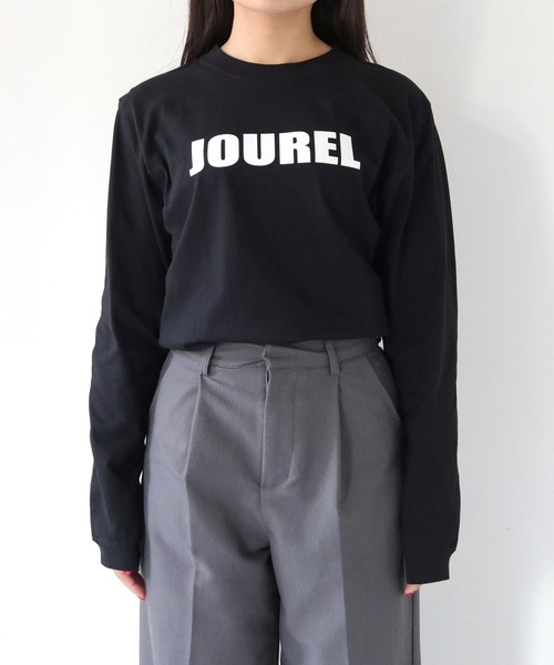 HER CLOSET（ハークローゼット）の「【shemoshelly】WEB限定JOURELロゴロンT（Tシャツ/カットソー・レディース・ブラック/オフホワイト・S/M）」の16枚目の写真