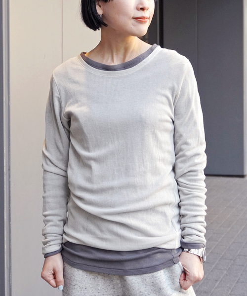ap studio シアーリブTシャツ カットソー 新品 AP STUDIO（エーピーストゥディオ）の「シアーリブTシャツ（T