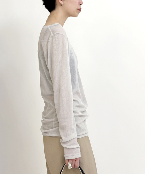 AP STUDIO Tシャツグレー New Distortion T-sh（Tシャツ／カットソー）｜AP STUDIO