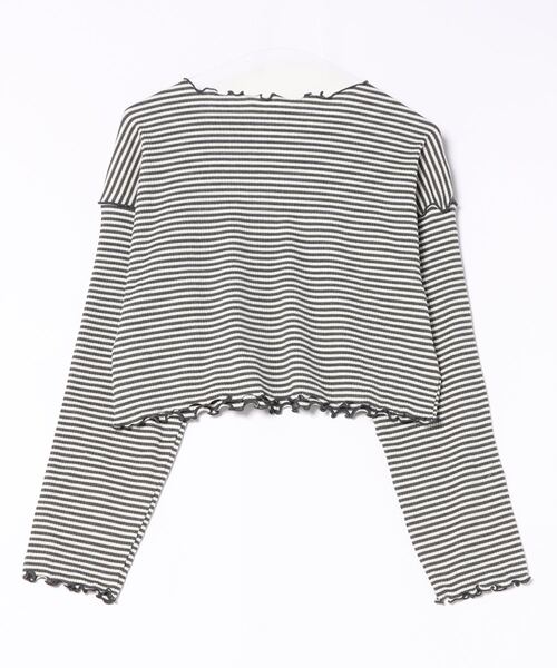 flower(フラワー)の「タイニーブロッサムトップ(Tシャツ/カットソー・レディース・チャコール/レッド・FREE)」の16枚目の写真