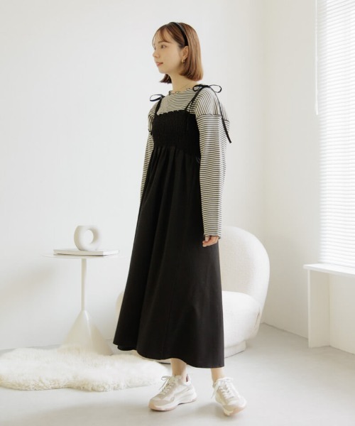 flower(フラワー)の「タイニーブロッサムトップ(Tシャツ/カットソー・レディース・チャコール/レッド・FREE)」の18枚目の写真