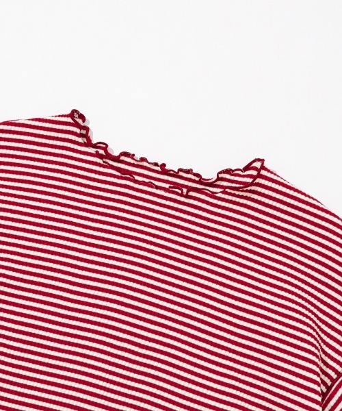 flower(フラワー)の「タイニーブロッサムトップ(Tシャツ/カットソー・レディース・チャコール/レッド・FREE)」の10枚目の写真