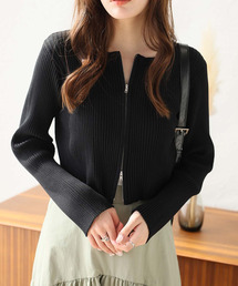 Doula Doula | リブニットWジップブルゾン(ブルゾン)