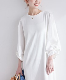 ROPE' PICNIC | 袖ディテールドッキングテレコワンピース(ワンピース)