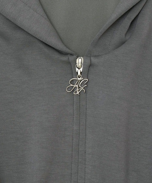 ANDGEEBEE（アンジービー）の「ドロストフーディーワンピ（ワンピース・レディース・チャコールグレー/ネイビー・FREE）」の12枚目の写真