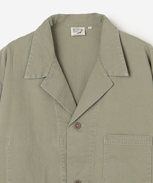 orSlow（オアスロウ）の「orSlow | ヘリンボーンショップコート MEN（その他アウター・メンズ・グリーン・4/5）」の4枚目の写真