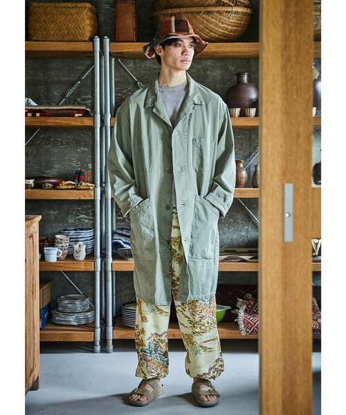 orSlow（オアスロウ）の「orSlow | ヘリンボーンショップコート MEN（その他アウター・メンズ・グリーン・4/5）」の17枚目の写真