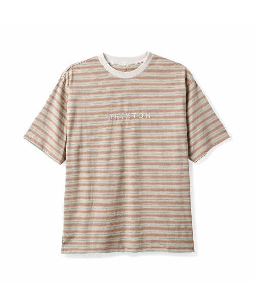 BRIXTON(ブリクストン)の「【BRIXTON】HILT ALPHA LINE S/S KNIT(Tシャツ/カットソー・メンズ・ブラック/ベージュ系その他・MEDIUM/X-LARGE/LARGE)」の2枚目の写真
