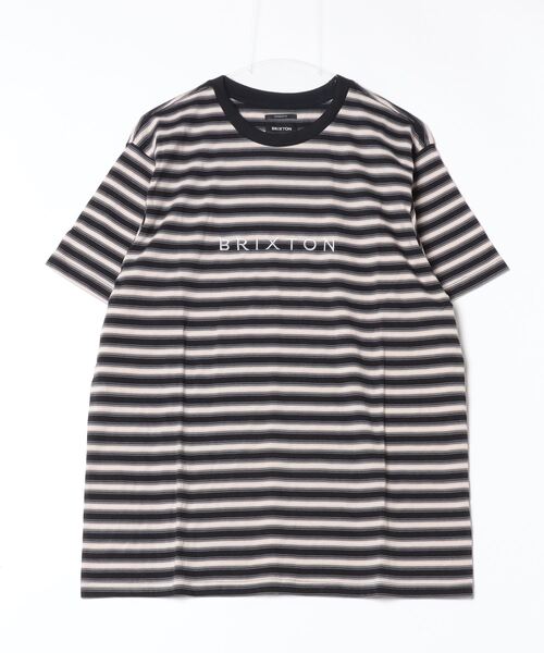 BRIXTON(ブリクストン)の「【BRIXTON】HILT ALPHA LINE S/S KNIT(Tシャツ/カットソー・メンズ・ブラック/ベージュ系その他・MEDIUM/X-LARGE/LARGE)」の4枚目の写真