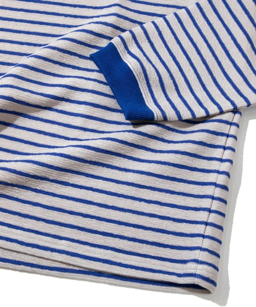 AOZORA（アオゾラ）の「AOZORA/アオゾラ 　接結ボーダー ロンTEE（Tシャツ/カットソー・メンズ・アイボリー/ブラウン/グレー・LARGE/MEDIUM）」の10枚目の写真