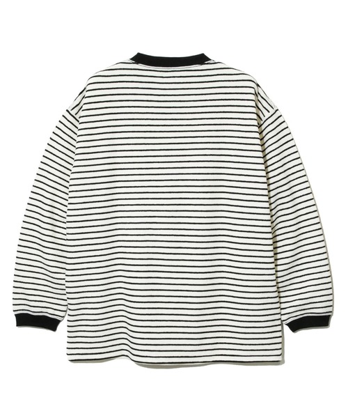 AOZORA（アオゾラ）の「AOZORA/アオゾラ 　接結ボーダー ロンTEE（Tシャツ/カットソー・メンズ・アイボリー/ブラウン/グレー・LARGE/MEDIUM）」の14枚目の写真