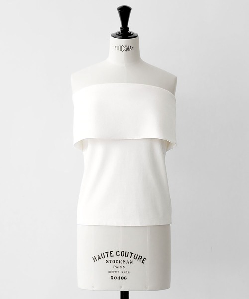 ELFRANK(エルフランク)の「オフショルダーカットソー(Tシャツ/カットソー・レディース・ブラック/オフホワイト・FREE)」の14枚目の写真