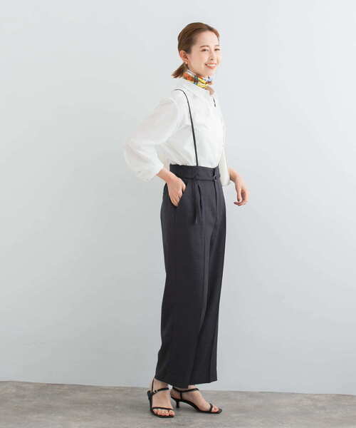 URBAN RESEARCH ROSSO WOMEN（アーバンリサーチ　ロッソ）の「マルチWAYリネンライクワイドパンツ（その他パンツ・レディース・ベージュ系その他/グリーン/チャコールグレー・36/38）」の10枚目の写真