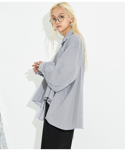 Settimissimo(セッティミッシモ)の「ボリュームスリーブ フレア ブラウス シャツ(シャツ/ブラウス・レディース・ブルー系その他3/オフホワイト・FREE)」の10枚目の写真