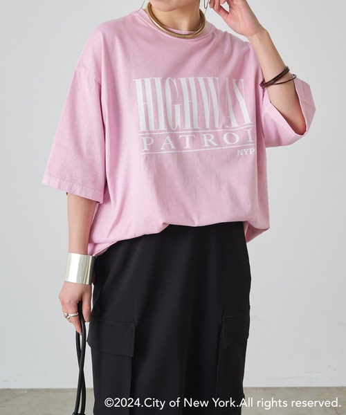 Tシャツ・カットソー No.0682 pink YMH T HIGH WAY NYC BIG Tシャツ（Tシャツ/カットソー）｜Omekashi