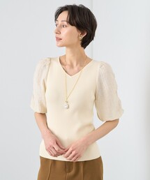 専用　現行品　ANAYI ベージュ 半袖ニット ANAYI 「ANAYI」 半袖ニット 38 ベージュ レディース : ZOZOTOWN