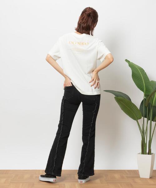 SOMETHING(サムシング)の「SOMETHING(サムシング)「LISA」フレアパンツ(デニムパンツ・レディース・ブラック・25inch/26inch/27inch/28inch/29inch)」の12枚目の写真