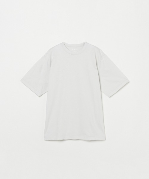 three dots(スリードッツ)の「サンデッドジャージー モダンフィット クルーネック(Tシャツ/カットソー・メンズ・ホワイト/ライトグレー/ネイビー/ブラック・MEDIUM/LARGE/SMALL)」の1枚目の写真