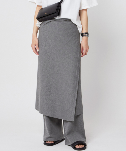 AP STUDIO（エーピーストゥディオ）の「ツインニットボトムス（スラックス・レディース・チャコールグレー・FREE/36/38）」の13枚目の写真