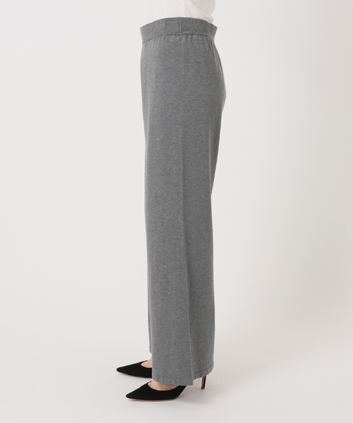 AP STUDIO（エーピーストゥディオ）の「ツインニットボトムス（スラックス・レディース・チャコールグレー・FREE/36/38）」の5枚目の写真