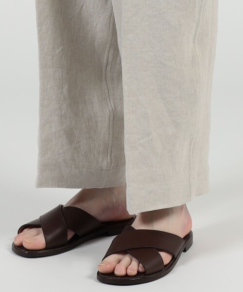 HAVERSACK(ハバーザック)の「HAVERSACK ATTIRE リネン 1プリーツパンツ(スラックス・メンズ・ホワイト・M/S)」の9枚目の写真