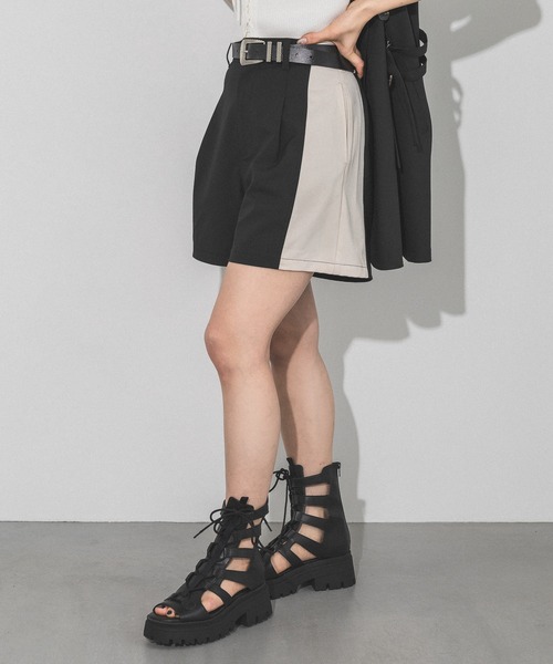 PAGE BOY ページボーイ キュロット ハーフパンツ スカート .st PAGEBOY（ページボーイ）の「ウエストベルトショートパンツ