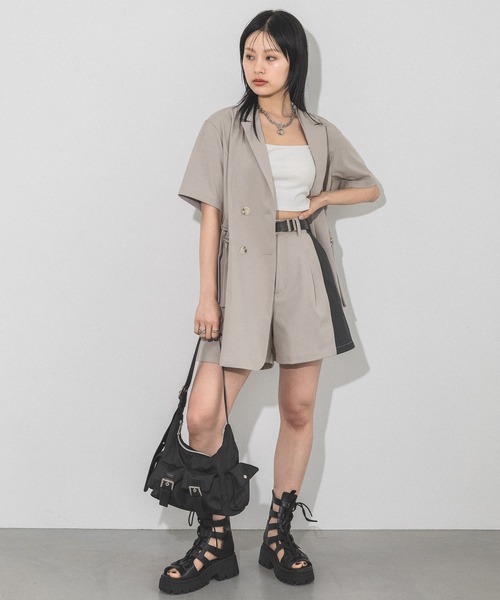 PAGEBOY（ページボーイ）の「サイドキリカエショートパンツ（その他パンツ・レディース・ベージュ/ブラック/チャコールグレー・FREE）」の18枚目の写真