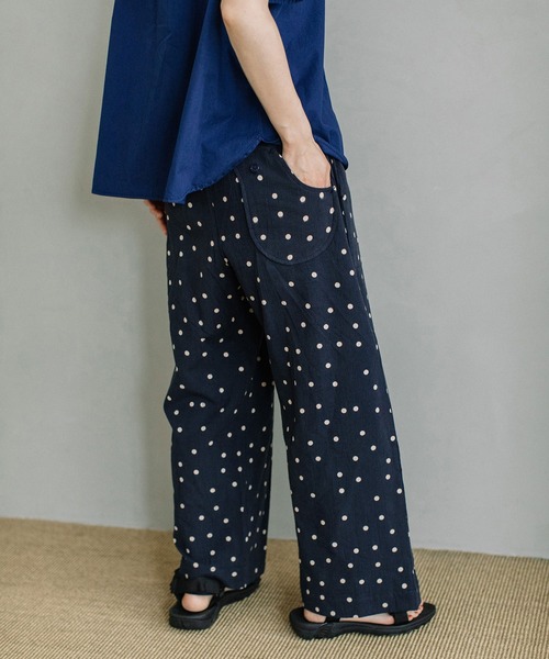 POU DOU DOU（プードゥドゥ）の「＜made in INDIA＞normes とりポケットワイドパンツ（その他パンツ・レディース・カーキ/ブラック/ネイビー/キナリ・3）」の5枚目の写真