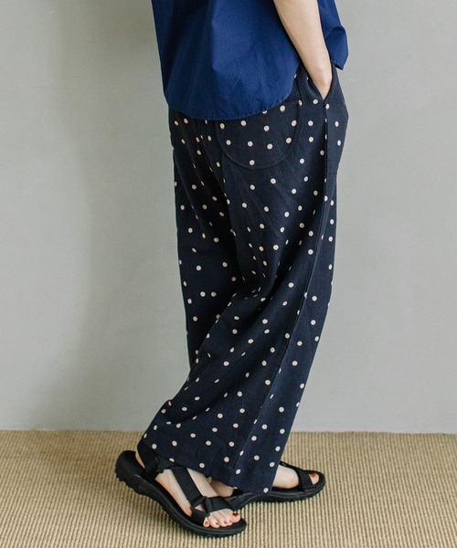 POU DOU DOU（プードゥドゥ）の「＜made in INDIA＞normes とりポケットワイドパンツ（その他パンツ・レディース・カーキ/ブラック/ネイビー/キナリ・3）」の6枚目の写真