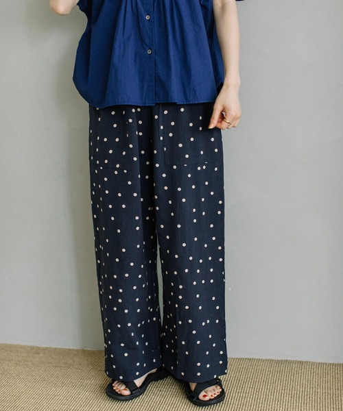 POU DOU DOU（プードゥドゥ）の「＜made in INDIA＞normes とりポケットワイドパンツ（その他パンツ・レディース・カーキ/ブラック/ネイビー/キナリ・3）」の7枚目の写真