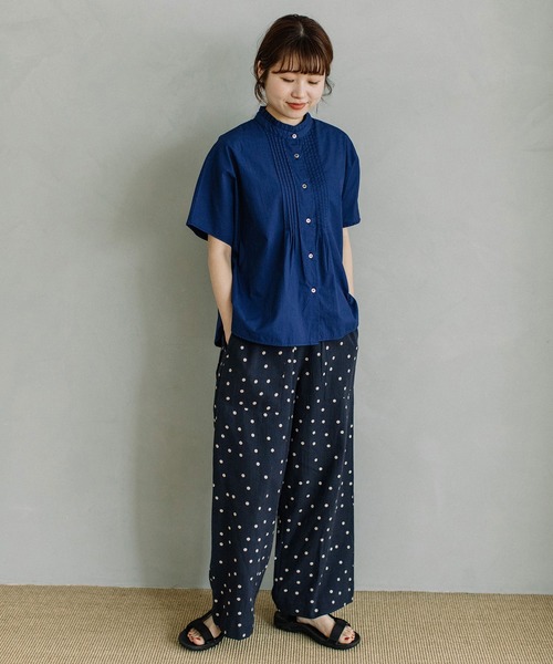 POU DOU DOU（プードゥドゥ）の「＜made in INDIA＞normes とりポケットワイドパンツ（その他パンツ・レディース・カーキ/ブラック/ネイビー/キナリ・3）」の8枚目の写真