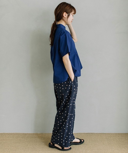 POU DOU DOU（プードゥドゥ）の「＜made in INDIA＞normes とりポケットワイドパンツ（その他パンツ・レディース・カーキ/ブラック/ネイビー/キナリ・3）」の9枚目の写真