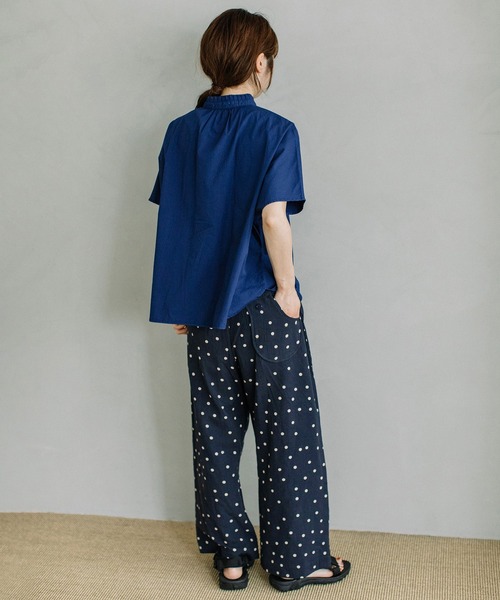 POU DOU DOU（プードゥドゥ）の「＜made in INDIA＞normes とりポケットワイドパンツ（その他パンツ・レディース・カーキ/ブラック/ネイビー/キナリ・3）」の10枚目の写真