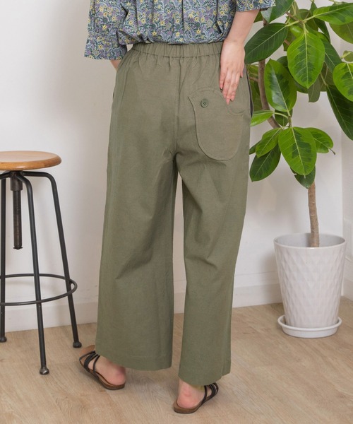 POU DOU DOU（プードゥドゥ）の「＜made in INDIA＞normes とりポケットワイドパンツ（その他パンツ・レディース・カーキ/ブラック/ネイビー/キナリ・3）」の13枚目の写真