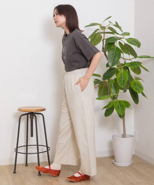 POU DOU DOU（プードゥドゥ）の「＜made in INDIA＞normes とりポケットワイドパンツ（その他パンツ・レディース・カーキ/ブラック/ネイビー/キナリ・3）」の22枚目の写真