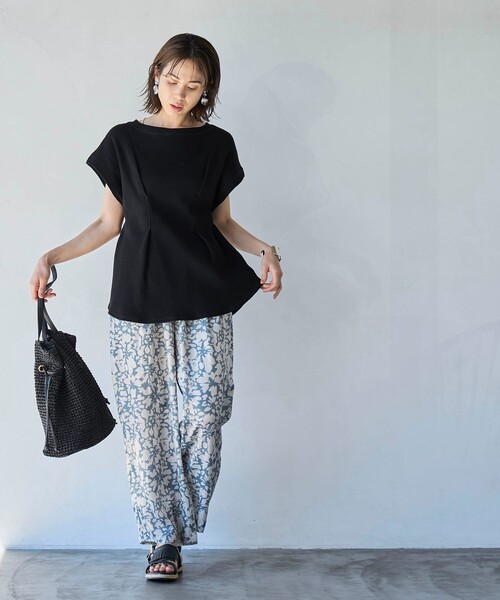 coen(コーエン)の「【RONEL】フラワープリントイージーパンツ(その他パンツ・レディース・グレー/ナチュラル・M/S)」の16枚目の写真